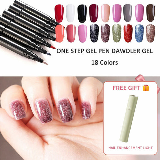 💅 Offre à durée limitée : 1 acheté, 1 offert - 18.9 € ! ✨ Stylo gel pour ongles « One Step » 🎨 Mini-lampe UV de poche offerte 💡