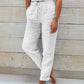 💎 58% DE RÉDUCTION ! 💎 Pantalon Décontracté à Jambe Droite – Coton & Lin Respirant, Taille Élastiquée & 6 Couleurs Disponibles 🌿👖