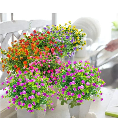 💐 55% DE RÉDUCTION ! Fleurs Extérieur Résistantes – 7 Couleurs Réalistes au Choix 🌈Bouquets artificiels 💯 répliques pour intérieur et extérieur ✨【Offre Flash】