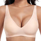 🌸💕Soutiens-gorge sans fil confortables en gelée pour femmes – Bralettes push-up sans couture, soutiens-gorge profonds en V pour tous les jours