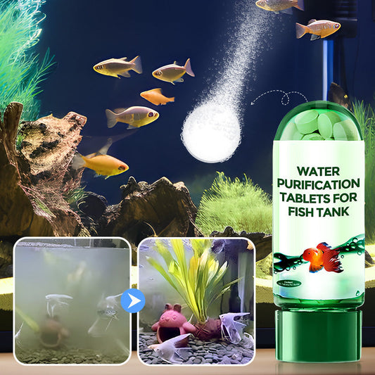 💎 1 ACHETÉS, 1 GRATUITS ! 💎 Comprimés Nettoyant Aquarium Multi-fonctions 2026 – Eau Cristalline en Minutes, Sûrs pour Poissons & Plantes