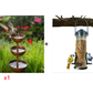 🐦 Redonnez vie à votre jardin ! Abreuvoir à oiseaux paisible avec récupérateur d’eau de pluie pour accueillir la faune sauvage de votre jardin.🌿