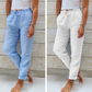 💎 58% DE RÉDUCTION ! 💎 Pantalon Décontracté à Jambe Droite – Coton & Lin Respirant, Taille Élastiquée & 6 Couleurs Disponibles 🌿👖