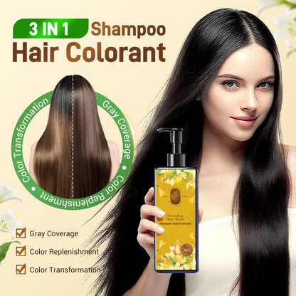 💥Offre à durée limitée💥Coloration capillaire nourrissante à base de plantes🎁 Cadeau🎁 Pinceau de teinture pour cheveux