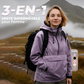 💜56 % DE RÉDUCTION💦Veste imperméable 3 en 1 pour femme - Pluie, vent et froid, tout est couvert【Livraison gratuite】