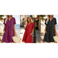 👗 Robe femme décontractée à col V et taille cintrée, poches, tissu doux et confortable ✨