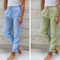 💎 58% DE RÉDUCTION ! 💎 Pantalon Décontracté à Jambe Droite – Coton & Lin Respirant, Taille Élastiquée & 6 Couleurs Disponibles 🌿👖