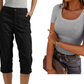 🔥 Hot Sale 🔥Short décontracté multi-poches à haute élasticité pour femme
