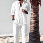 🌿Haute qualité🌿Meilleur confort💧Ensemble deux pièces en coton pour homme : haut et pantalo