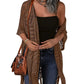 🌸🦋🌼 OFFRE LIMITÉE 55% DE RÉDUCTION! Poncho/Pareo Bohème en Maille Ajourée pour Femme – Ouverture Devant avec Pompons et Franges, Tissu Léger, Idéal pour les Jours Ensoleillés, les Vacances et le Quotidien Chic ✨🎶