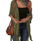🌸🦋🌼 OFFRE LIMITÉE 55% DE RÉDUCTION! Poncho/Pareo Bohème en Maille Ajourée pour Femme – Ouverture Devant avec Pompons et Franges, Tissu Léger, Idéal pour les Jours Ensoleillés, les Vacances et le Quotidien Chic ✨🎶