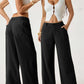 👖 50% DE RÉDUCTION ✨ Pantalon large femme coton-lin – Léger, respirant & polyvalent – Parfait pour le printemps, l’été ou le télétravail – style bohème chic 🌿