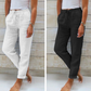 💎 58% DE RÉDUCTION ! 💎 Pantalon Décontracté à Jambe Droite – Coton & Lin Respirant, Taille Élastiquée & 6 Couleurs Disponibles 🌿👖