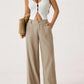 👖 50% DE RÉDUCTION ✨ Pantalon large femme coton-lin – Léger, respirant & polyvalent – Parfait pour le printemps, l’été ou le télétravail – style bohème chic 🌿