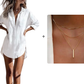 🌹 56 % de réduction🌹Chemise mi-longue à coupe ample et boutonnée pour femme