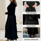 ✨ Élégance Sans Effort | Robe Femme Plissée à Col Rond