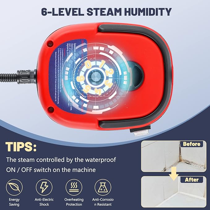 Nettoyeur à Vapeur 2500W Haute Température 4