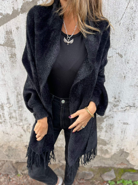 🔥Durée limitée -58%🔥Manteau à manches longues et pompons pour femme【Vente directe d'usine】
