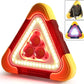 2-EN-1 Lampe de Signalisation d'Urgence Solaire Triangulaire pour le Bord de Route