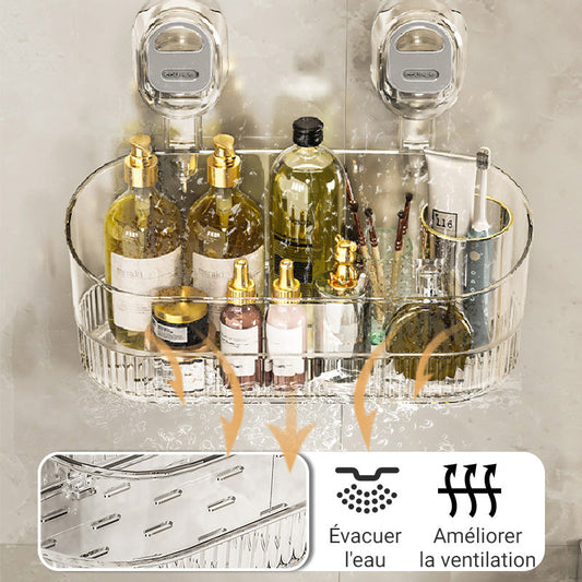 🔥Nouvelle mise à niveau 🍃Hot Sale 50% Off🔥Support de rangement à ventouse avec trou de drainage【Vente directe d'usine】