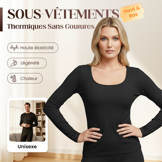 🩲 55% RÉDUCTION DERNIER JOUR! ✨ Sous-vêtements Thermiques Élastiques Sans Couture - Matière Respirante avec Soutien Léger pour un Confort Invisible Toute la Journée 🌸✨