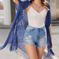 🌸🦋🌼 OFFRE LIMITÉE 55% DE RÉDUCTION! Poncho/Pareo Bohème en Maille Ajourée pour Femme – Ouverture Devant avec Pompons et Franges, Tissu Léger, Idéal pour les Jours Ensoleillés, les Vacances et le Quotidien Chic ✨🎶
