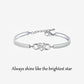 POUR MA FILLE ADOPTIVE - BRILLE TOUJOURS COMME L'ÉTOILE LA PLUS BRILLANTE BRACELET INFINITY