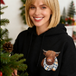 🎁Adorable sweat à capuche doublé polaire Highland Cow🎁