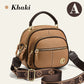 Sac classique multi-compartiments à bandoulière large et ajustable en cuir
