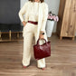 💞Ensemble 3 pièces élégant comprenant un cardigan long, un haut et un pantalon💞LIVRAISON GRATUITE