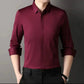 Chemise boutonnée infroissable en coton mercerisé de haute qualité pour homme【Aucun repassage requis】