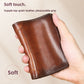 💼🔒Portefeuille à trois volets pour homme en cuir pleine fleur authentique avec protection anti-RFID – 11 emplacements