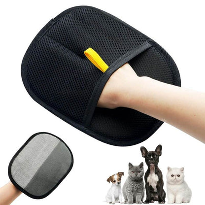 Gant électrostatique réutilisable pour éliminer les poils d'animaux