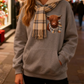 🎁Adorable sweat à capuche doublé polaire Highland Cow🎁