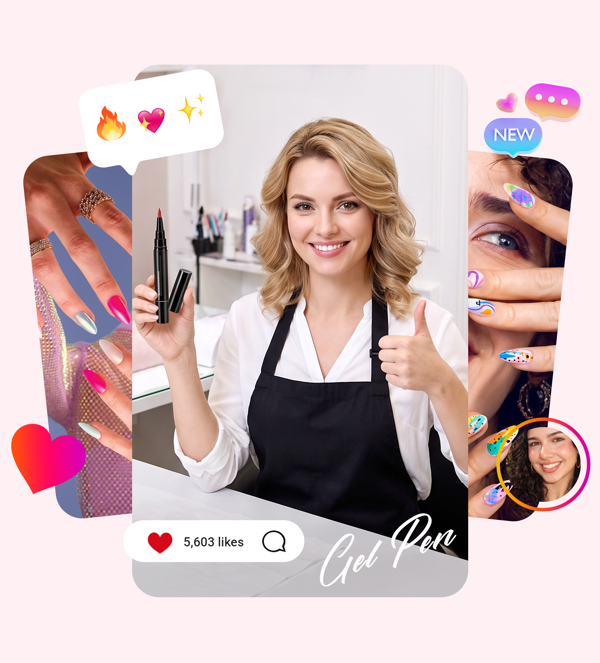 
                  Certifié par des
                  prothésistes ongulaires professionnelles
                