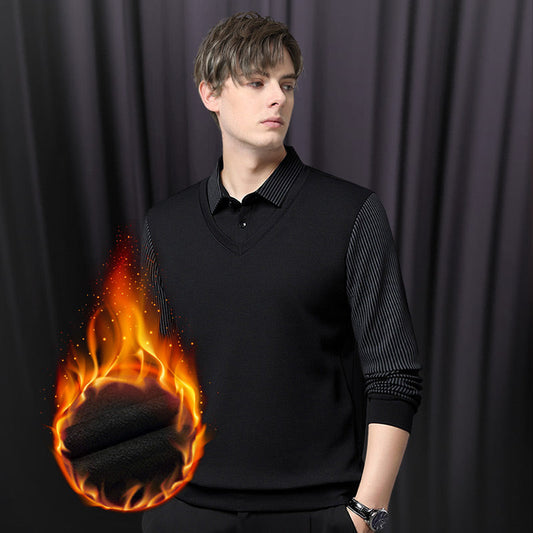 🔥Série Automne Et Hiver - Meilleures Ventes🔥 Chemise à col rayé 2 pièces(Achetez-en 2, Livraison Gratuite)