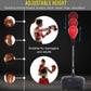 Punching-Ball sur Pied– Hauteur Réglable pour Adolescents et Adultes – Rebond à 360° pour Soulagement du Stress et Fitness – Idéal pour une Utilisation à la Maison dans les Chambres, Salons et Jardins