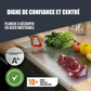 Planche à découper en acier inoxydable, hygiénique et facile à nettoyer