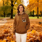 🎁Adorable sweat à capuche doublé polaire Highland Cow🎁