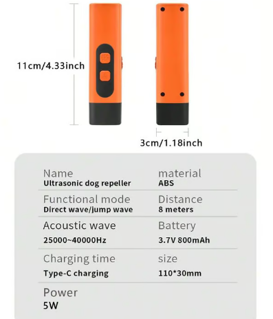Anti-aboiement à Ultrasons Pour Chien – étanche, Avec Lampe Torche, Automatique - 4