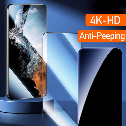 Protecteur d'écran en verre trempé HD / anti-pipe 4k avec installation de l'élimination de la poussière automatique pour Samsung