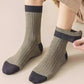 🌸Herbstschlussverkauf🌸Zeitlich begrenzt 30% RABATT💕Je mehr Sie kaufen, desto höher ist der Rabatt💕Colorblock Thermal Mid-Calf Socks