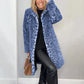 💕HOT SALE 💕Veste mi-longue à imprimé léopard pour femmes