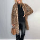 💕HOT SALE 💕Veste mi-longue à imprimé léopard pour femmes