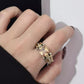 💍Bague Vintage Large Bandeau en Zirconium Robuste💍