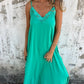 🩷New Arrival Hot Sale 🔥Elégante robe maxi décolleté V à bretelles spaghetti et dentelle pour femme