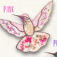 Décoration de fenêtre suspendue en acrylique représentant un colibri