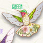 Décoration de fenêtre suspendue en acrylique représentant un colibri
