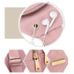 🔥 40 % DE RÉDUCTION ! 🛍️🎒Poche poitrine métal légère – Pratique avec passage pour câble 🎒🎀