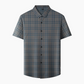 Chemise à carreaux décontractée à manches courtes pour hommes (50 % de réduction)